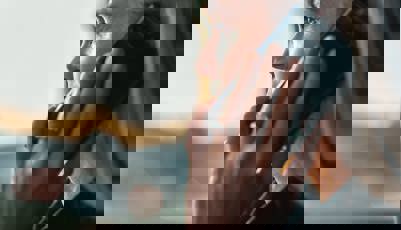 woman on mobile phone