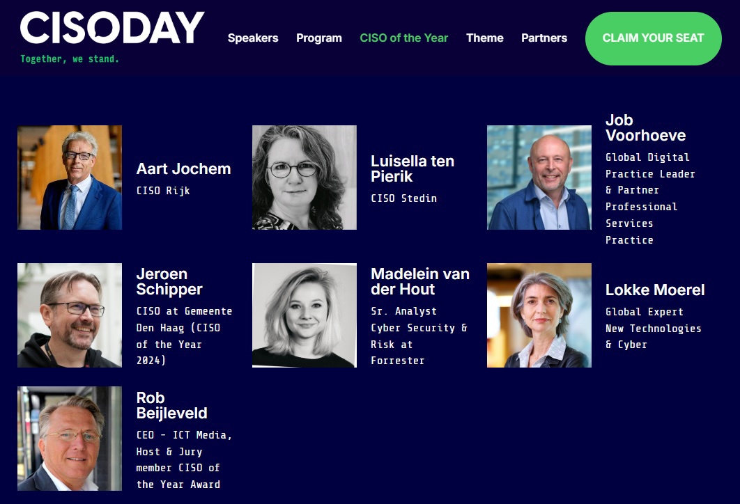 CISODAY jury CISO of the year award