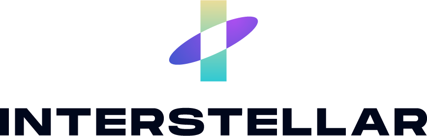 Interstellar Logo Stacked Dark Size S RGB